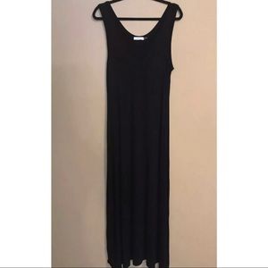 Calvin Klein Black Sleeveless Knit Maxi Dress 10